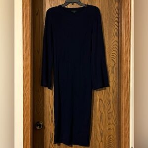 J. Crew Navy Long Sleeve Dress